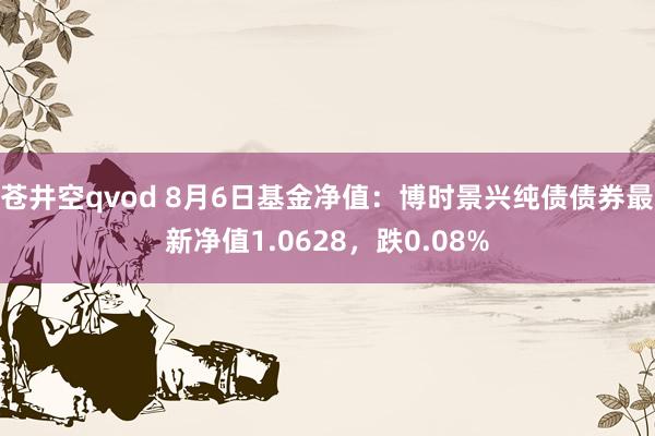 苍井空qvod 8月6日基金净值：博时景兴纯债债券最新净值1.0628，跌0.08%