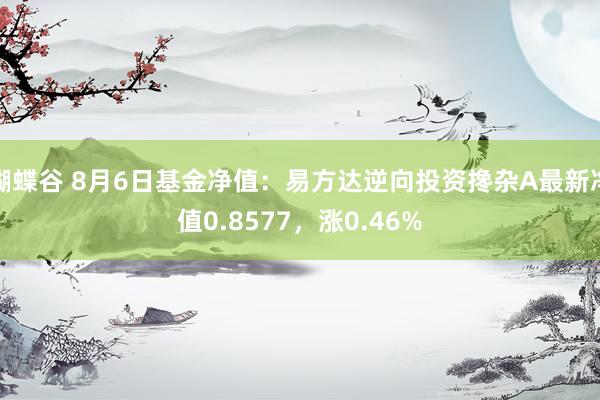 蝴蝶谷 8月6日基金净值：易方达逆向投资搀杂A最新净值0.8577，涨0.46%