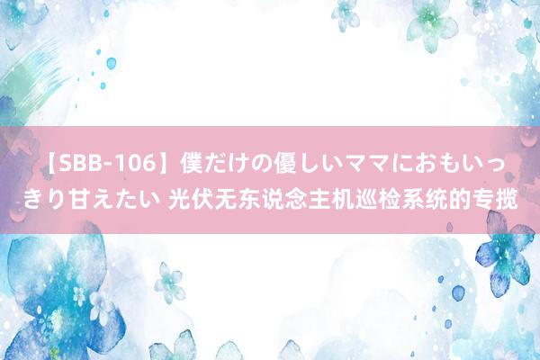 【SBB-106】僕だけの優しいママにおもいっきり甘えたい 光伏无东说念主机巡检系统的专揽